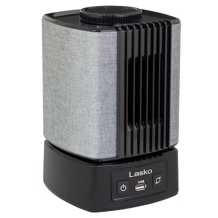 Lasko SlumberBreeze 2in1 Personal Fan and White Noise Machine, Black SB100